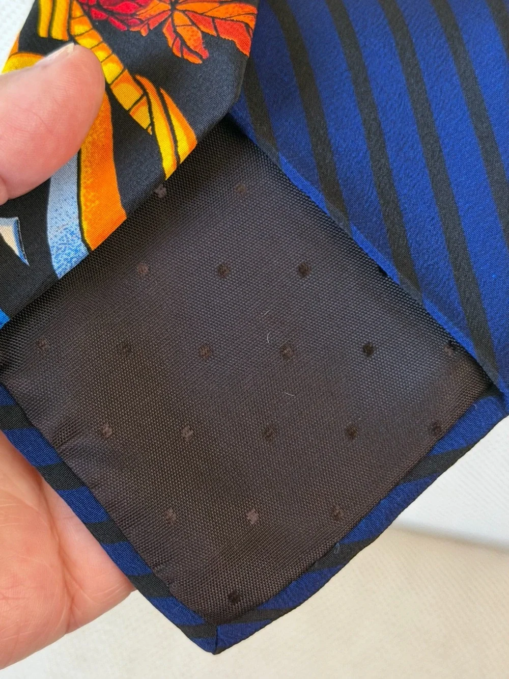 N/A blue silk